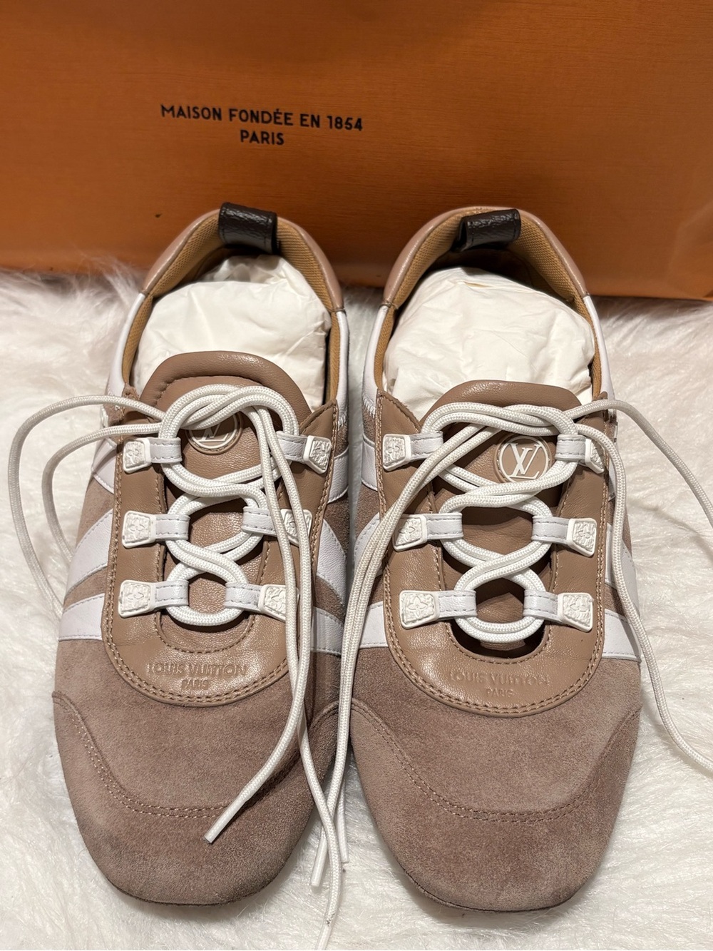 Louis Vuitton LV Sneakerina Hazelnut Brown Sneakers